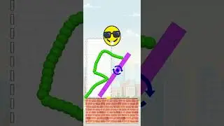 Draw To Smash gameplay logic puzzle , Draw to smash puzzle game | satisfying | draw one line