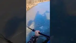 Public duck hunt breaking ice 📸. &hellip;.. #duck #duckhunting #publicland #ice #kayak #teal