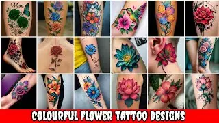2025 Trending Colorful Flower Tattoo Designs | Stunning Floral Ink Ideas