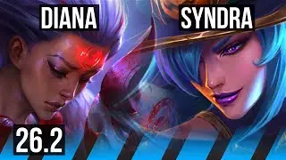 DIANA vs SYNDRA (MID) | Good KDA: 13/1/7 | EUW Master | 26.2