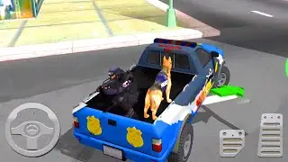Driving Pick Up Transport Police Dog Multistorey US Police Dog Transport Game | Android Gameplay