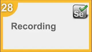 Selenium Framework for Beginners 28 | Selenium How to Record tests
