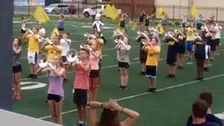 Michigan Marching Band's first full pregame rehearsal 2016