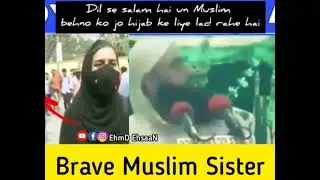 Brave muslim girl