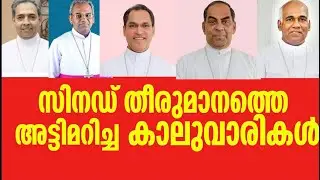 സഭയുടെ അന്തകർ സിനഡിൽത്തന്നെ 