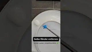 Gelbe WC-R&auml;nder? Mit Natron & Zitrone ruckzuck weg! ✨ Folgt mir f&uuml;r mehr Putzhacks!