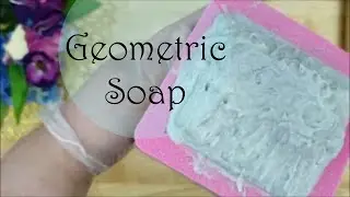 Geometric Soap With Soap Dough - Handmade Vegan Soap - Cabbage Patch Soap