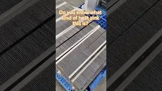 bonded fin heat sink,Did you guess right? #heatsink #machine #cnc #aluminium #electronic #factory