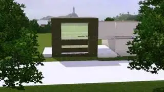 Modern House, Estudio. THE SIMS 3
