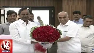 CM KCR Holds Review Meet With Electricity Department Officials In Pragathi Bhavan | V6 News