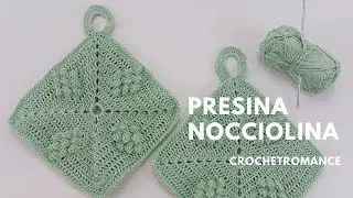 Presina Nocciolina uncinetto quadrata per destrorsi