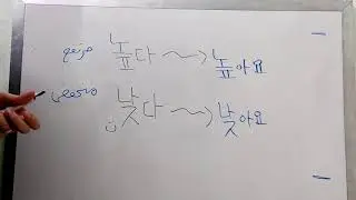 الأفعال الوصفية (الصفات) فى اللغة الكورية مع تصريفها --الصفة وعكسها بطريقة سهلة وبسيطة - الجزء الأول