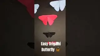 Paper Butterfly Making ✂️  SimpleOrigamiButterfly#ytshorts#shorts#origamiPaper#shortsfeed#art&craft