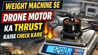 Measuring Drone Motor Thrust!! ✈️ #experiements #drone #viral #theAD #AD #dronemotor 