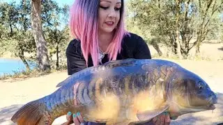 Pescamos CARPAS con un PIRATA 🏴‍☠️En busca de PESCES grandes 💪🎣Carp Fishing España 2023 CARBONERAS