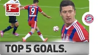 Robert Lewandowski - Top 5 Goals 2014/15