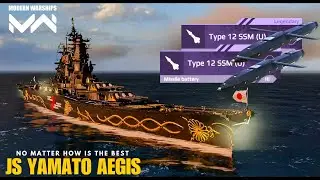 JS Yamato Aegis - Most Brutal & Deadliest Battleships all time in modern 🔥#modernwarships