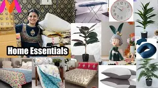 Myntra Home Decor Haul, Bedsheets, AC Comforter, Showpiece, Pilow, Towel,Artificial Plant,Wall Clock