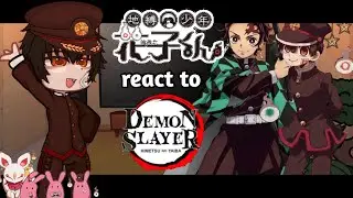 TBHK react to Tanjiro As Hanako-Kun || TBHK || Demon Slayer || Gacha Club || grv ||