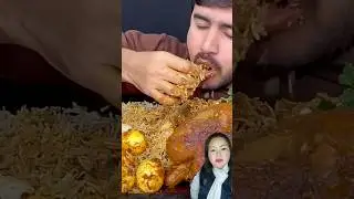 Brother eating spicy chicken curry || eating chicken curry 😋👍🏻#shorts #eatingshow #eatingchicken