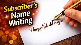 Fastest Calligraphy Name LIVE 🔥 Real Time Writing