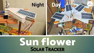 SUNFLOWER  SOLAR TRACKER  | NEW TYPES OF SOLAR TRACKER |  ARDUINO BASED SUNFLOWER SOLAR TRACKER