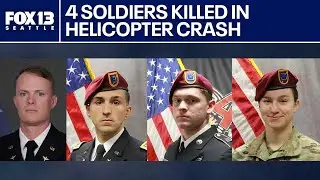 Two local soldiers among four killed in JBLM helicopter crash | FOX 13 Seattle