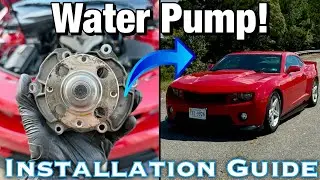 How to Install A Water Pump On A 2011 Camaro V6 (And Drive Belt Install) 