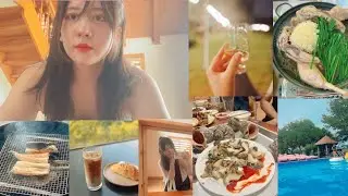미주vlog💓 전남편 사망정식 먹방, 모르는 사람들하고 떠나본 혼여행! #프립 #내돈내산 그리고 향수 이벤트 #플라잉요가 itx 청춘열차 타보기 청평여행