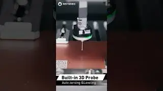 Built-in 3D Probe Auto zeroing &Leveling #nestworks #cncmill #cnc