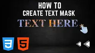 How to create text mask | #CSS #coding #programming #youtube
