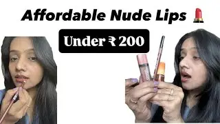 Omg Itne saste mars products 😳😳 // low budget nude lip combo under ₹200- 