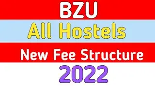 Bahaudin Zakariya University Multan Hostel Dues & Fee Structure 2022 |BZU Hostels Fee Structure 2022