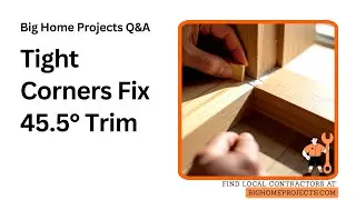 45.5&deg; Back-Gap Miter Trick For Tight Baseboard Corners