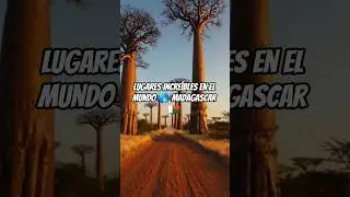 Lugares incre&iacute;bles en el mundo 🌎 Madagascar 🇲🇬 #almaverde #travel #datoscurisos #sabiasque #viajar