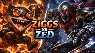 Ziggs vs Zed | League of Legends: Wild Rift Gameplay