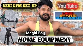 My Home Made Workout Equipment / Home Made Gym Equipment | Desi Gym Set-up tour