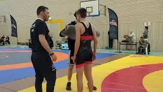 WRESTLING/RINGEN. Sparkassenpokal am 1.12.2024 in Jena. AJ, 55 kg .Benno Kirsch - Silas Warmuth
