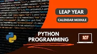Python Program to Check Leap Year using Calendar Module