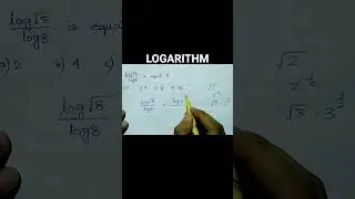 LOGARITHM | APSC | ADRE | GHC JAA | SSC CGL | SHORT CUT | RAILWAY | UPSC | JAA | IBPS |#shorts