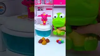 ASMR Unboxing Pororo & Pinkfong Bath Toy Set | Satisfying Toy Play with Subi Toys