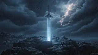 Sword Echoes in Rainy Dark Forest | Medieval Fantasy Mood