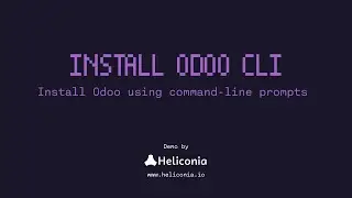 Install Odoo using CLI