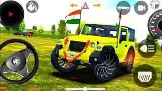 mahindra Purple red Thar 😈|| Indian Cars simulator 3D || Android Gameplay#2025 #india