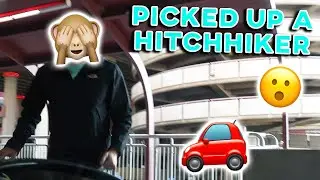 ROAD TRIP TO LAS VEGAS WITH 4 KIDS BY MYSELF | PICKED UP A HITCHHIKER ALONG THE WAY