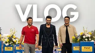 MS DHONI AT PARUL UNIVERSITY