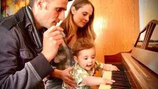 MMX  🎹  Composing Music With Baby 😊 Emmy&rsquo;s First Time Tickling the Ivories