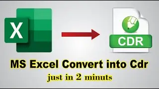 how to import excel file in coreldraw || very easy