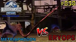 Metriaphodon vs Eryops - Jurassic World: The Game - EP 838