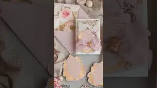Vintage Baroque Wedding Invitations 💌Blush Pink & Gold Fine Art Suite with RSVP, Roses & Royal Crest